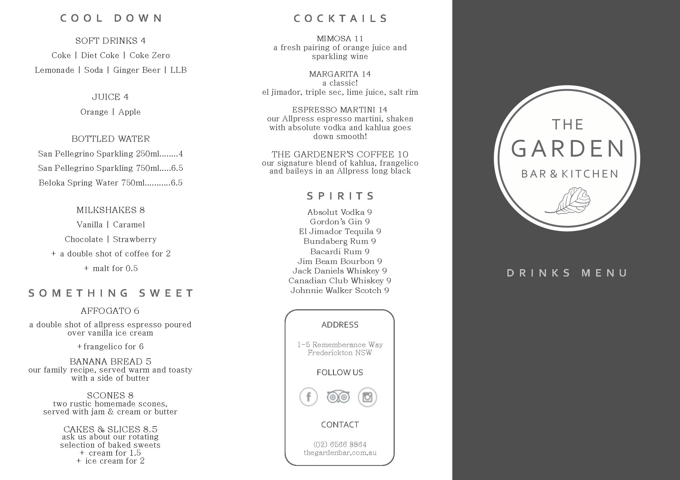 The Garden Bar & Kitchen Eat & Drink