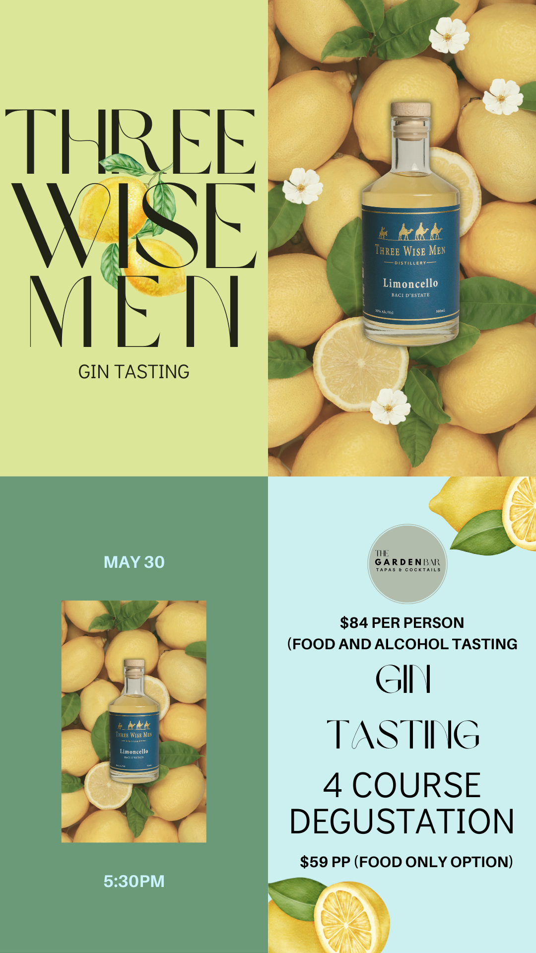 Gin Tasting Event with Three Wise Men Distillery