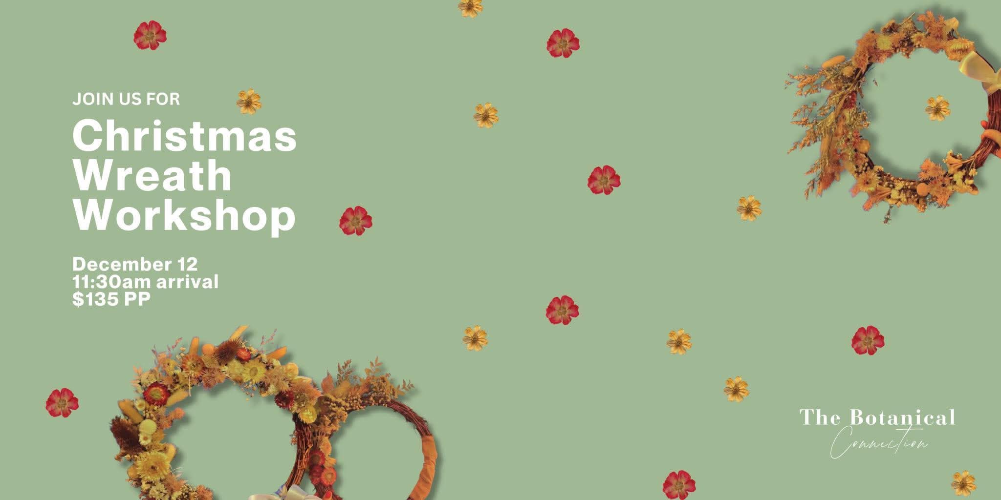 Christmas wreath workshop